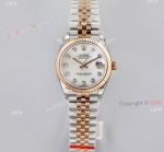 EW Factory Swiss Super Clone Rolex Datejust White Mop Dial With Diamond Markers Jubilee Watch 31mm